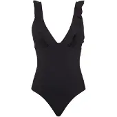 SEA LEVEL Traje de baño 'Frill Essentials' negro