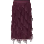 ONLY Falda 'CARLafalda' rojo vino