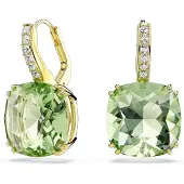 Swarovski Pendientes 'MILLENIA' oro / verde / transparente