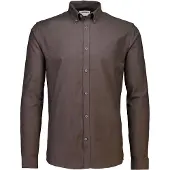 Lindbergh Camisa 'Superflex' azul / marrón oscuro