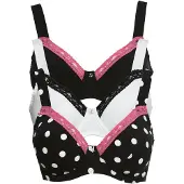 Bonprix Sujetador rosa / negro / blanco