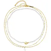Hey Happiness Cadena 'Romantic Trio' oro