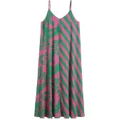Bonprix Vestido de verano verde / rosa claro