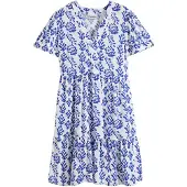 Bonprix Vestido azul / blanco