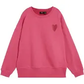 Bonprix Sudadera rosa oscuro / rojo fuego
