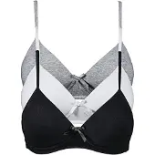 Bonprix Sujetador gris moteado / negro moteado / blanco