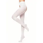 Glamory Leotardos 'Overt Microfaser Strumpfhose' blanco
