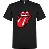 The Rolling Stones Camiseta 'Rolling Stones 1971 Classic tonque T-Shirt' negro