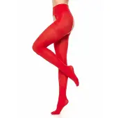 Glamory Leotardos 'Overt Microfaser Strumpfhose' rojo