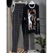 LOREZA Pijama 'Jungen Schlafanzug Dylan' navy