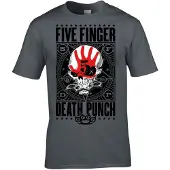Rockshirts Camiseta 'Five Finger Death Punch Obey T-Shirt' gris