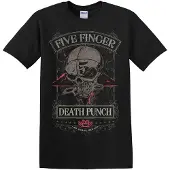 Rockshirts Camiseta 'Five Finger Death Punch Wicked Master T-Shirt' negro