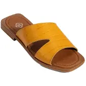Desa Zapatos abiertos 'Folien' amarillo