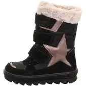Superfit Botas de nieve 'Flavia' crema / rosé / negro