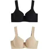 Bonprix Sujetador beige / negro