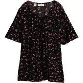 Bonprix Túnica rojo / negro