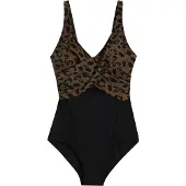 Bonprix Traje de baño moca / negro