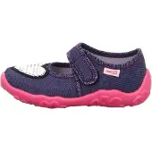 Superfit Zapatillas de casa 'Bonny' navy / rosa / negro