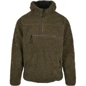 Brandit Chaqueta polar 'Teddyfleece Worker' oliva