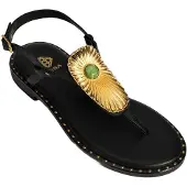 Desa Sandalias de dedo 'Zehenring-Sandalen' negro