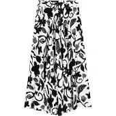 Bonprix Falda negro / blanco