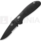 Benchmade Navaja Mini Griptilian, stud, negro, hoja dentada