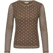 B.young Camiseta 'BYRunanna' marrón / blanco