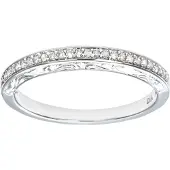 Diamant L'Eternel Anillo 'Eternity-Ring aus 375 Weißgold mit Diamant' plata