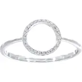 Diamant L'Eternel Anillo 'Ring aus 375 Weißgold mit Diamant' plata