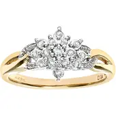 Diamant L'Eternel Anillo 'Ring aus 375 Gelbgold mit Diamant' oro