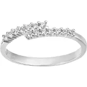 Diamant L'Eternel Anillo 'Eternity-Ring aus 375 Weißgold mit Zirkonia' plata