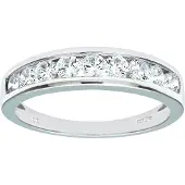 Diamant L'Eternel Anillo 'Eternity-Ring aus 375 Weißgold mit Zirkonia' plata