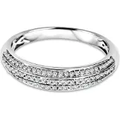 Diamant L'Eternel Anillo 'Ring aus 375 Weißgold mit Diamant' plata