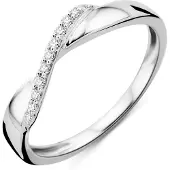 Diamant L'Eternel Anillo 'Ring aus 375 Weißgold mit Diamant' plata