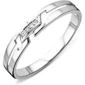 Diamant L'Eternel Anillo 'Ring aus 375 Weißgold mit Diamant' plata