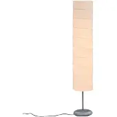 vidaXL Lámpara de pie , 121 cm, blanca, casquillo E27