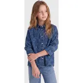 ONLY GIRLS Blusa 'KOGGrace' azul / azul denim