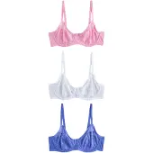 Next Sujetador azul / rosa / blanco