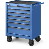 HBM Carro de herramientas de 7 cajones, azul