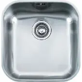 Mepamsa 122.0667.807, Lavabo de encimera, Cuadrado, Acero inoxidable, Acero inoxidable, 1 lavabo, 400 x 400 mm