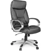 Sofotel EG-223 Silla de oficina, piel sintética, negra