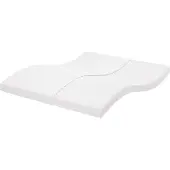 vidaXL Colchón de espuma blanco, 160x210 cm, 7 zonas, firmeza 20 ILD