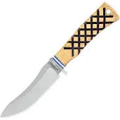 Condor Woodspirit Tracker CTK827-1.1SK, Blasted Satin Sandvik 14C28N, American Hickory, cuchillo fijo, diseño de Jason Breeden
