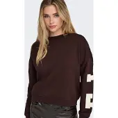 ONLY Sudadera rojo vino / blanco