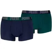 Puma Calzoncillo boxer 'Bipack boxers marino/verde mid trunk' azul