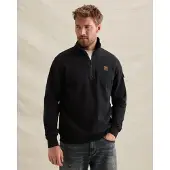 PME Legend Sudadera 'Sweatshirt with half-zip and badge' azul oscuro