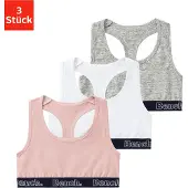 Bench Camiseta térmica gris claro / rosa / blanco