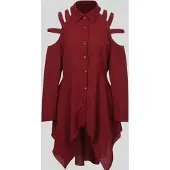 LapaPlus Blusa 'Women Blouse' rojo vino