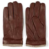 Howard London Guantes con dedos 'Leather Gloves Ted Brown' marrón