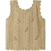 Lil´ Atelier Top caramelo / verde / rosa